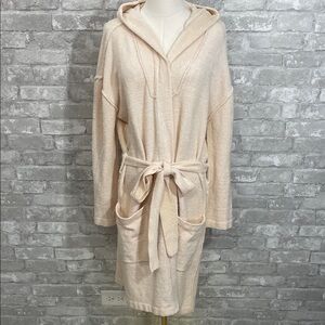 Barefoot Dreams Cream Hooded Robe